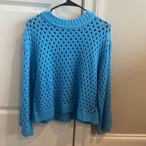 Blue Knit Women's Sweater